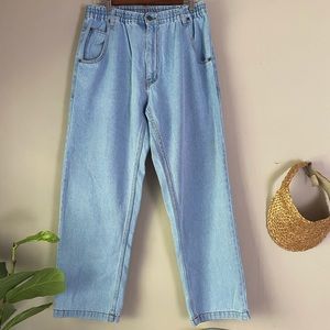 Scrunchie waist money jeans